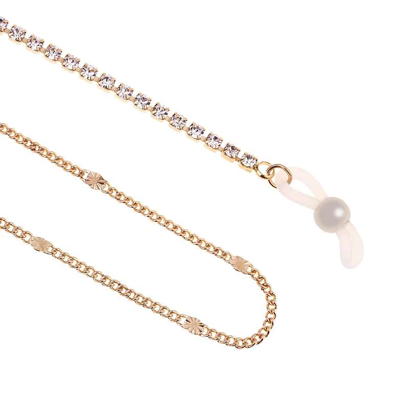 

1PC Fashion Chic Womens Gold New Sunglasses Chains Reading Beaded Glasses Chain Eyewear Cord Lanyard Necklace