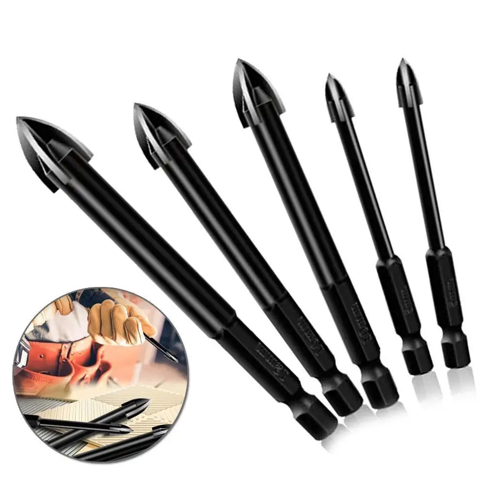 

Крестовые шестигранные насадки для плитки, многофункциональный Открыватель отверстий для стекла, керамики, бетона, карбидные фрезы 4/5/6/810/12 ...