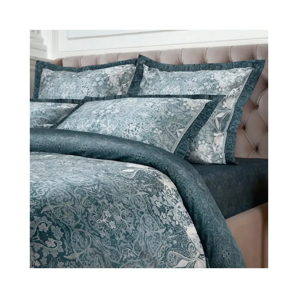 Постельное белье Ecotex Новеллика Палладиум 100% хлопок | Евро 1.5 сп 2 Дом и сад