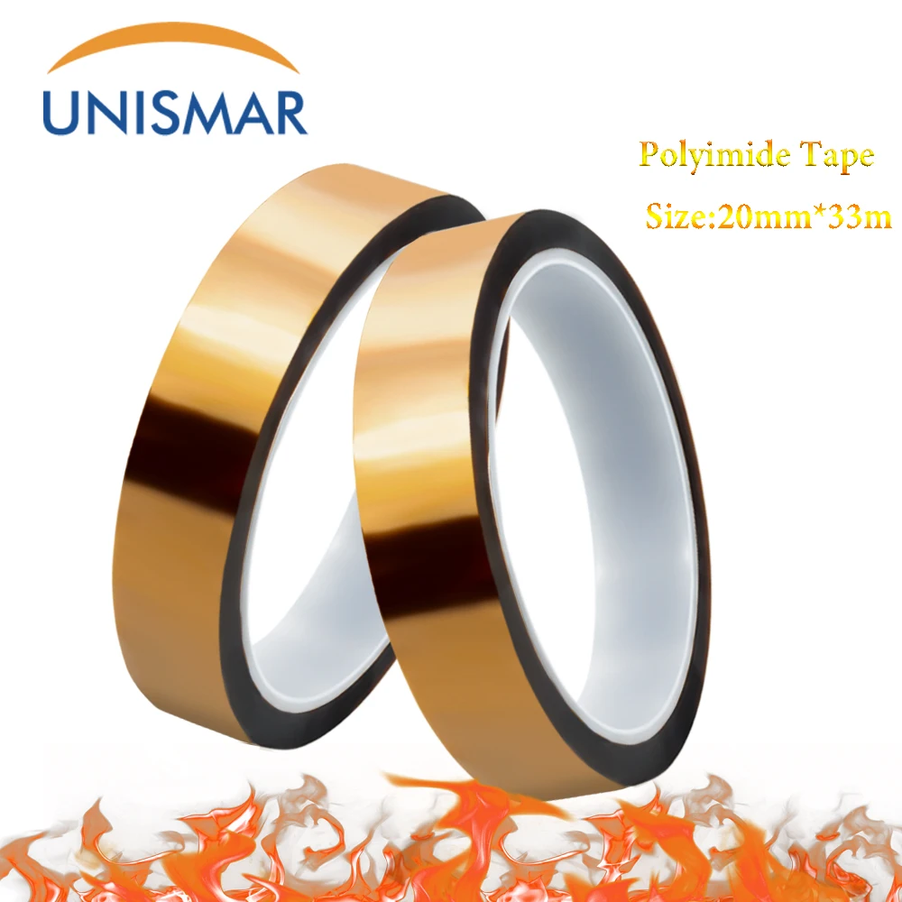 Высокотемпературная термолента BGA 20 мм * 3 теплоизоляционная лента полимиидная