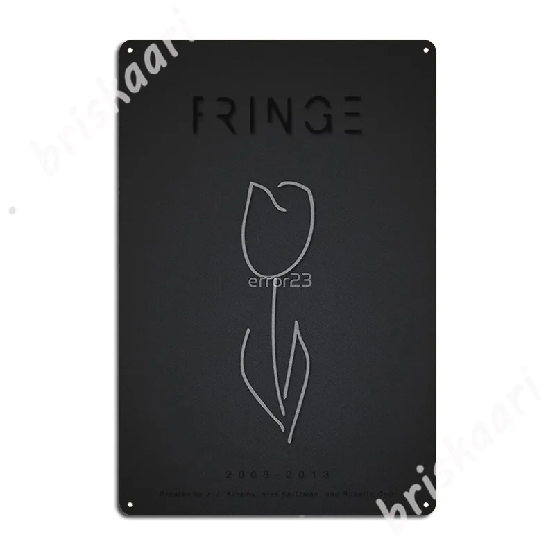 Белый тюльпан (бахрома) металлические знаки Клубные таблички создание кухонных