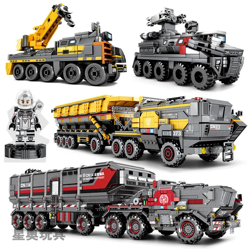 SEMBO город Блуждающие земли Перевозчик автомобиля строительные блоки техника