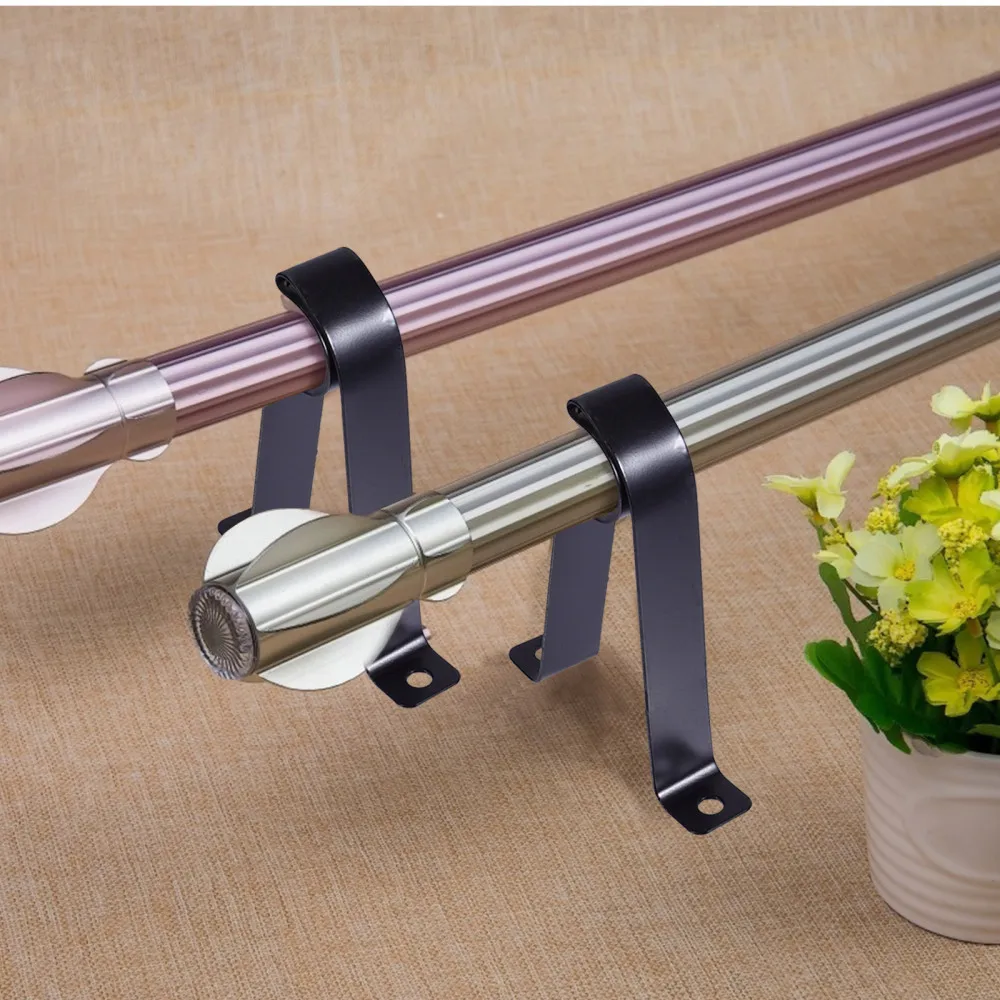 

3pcs Curtain Rod Adjusting Brackets R-type Support Single Rod Bases (19mm)