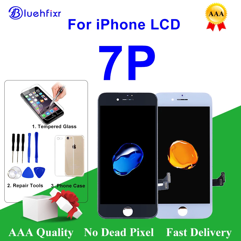 Белый/черный для iPhone 6 6S 7 8 Plus X XR XS MAX ЖК-дисплей сенсорный экран дигитайзер AAA