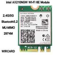 dual band 2974mbps ax210ngw 802 11axac wireless card for intel ax210 wi fi 6e m 2 ngff bt 5 2 wifi network wlan 2 4g5g