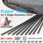 Вставка из натурального каучука BROSHOO, автомобильная щетка стеклоочистителя для лобового стекла полосок, 10 мм, 14 дюймов, 16 дюймов, 17 дюймов, 18 дюймов, 19 дюймов, 20 дюймов, 21 дюйм, 22 дюйма, 24 дюйма, 26 дюймов, 28 дюймов