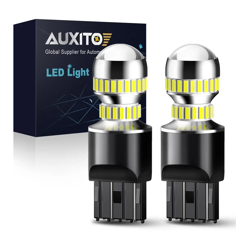 2 шт. T20 W21/5 Вт 7443 светодиодный Canbus Error Free SRCK DRL авто светодиодные задние тормоза фар