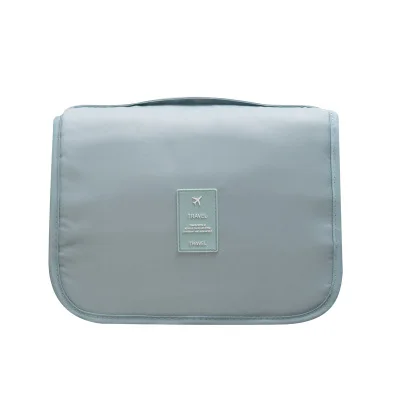 Korean blue Многофункциональная сумка для мытья крючка женские косметические шкатулки несессер дорожный косметические принадлежности Органайзер сумка косметичка - Цвет: Korean blue