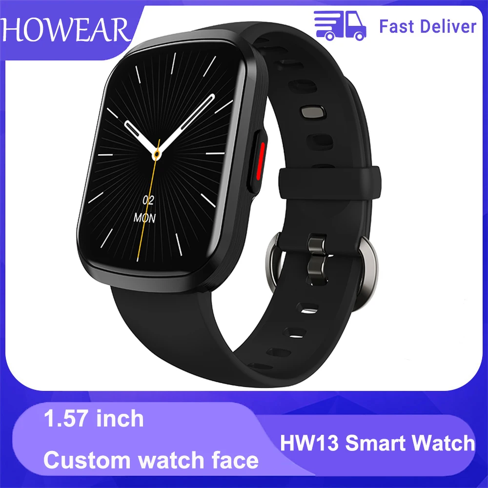 HOWEAR HW13 Смарт часы для женщин монитор сердечного ритма полный Экран сенсорный