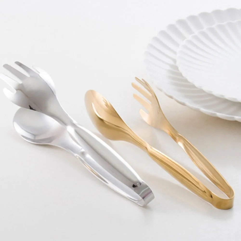 Пищевые Щипцы из нержавеющей стали золотистые и Серебристые кухонные