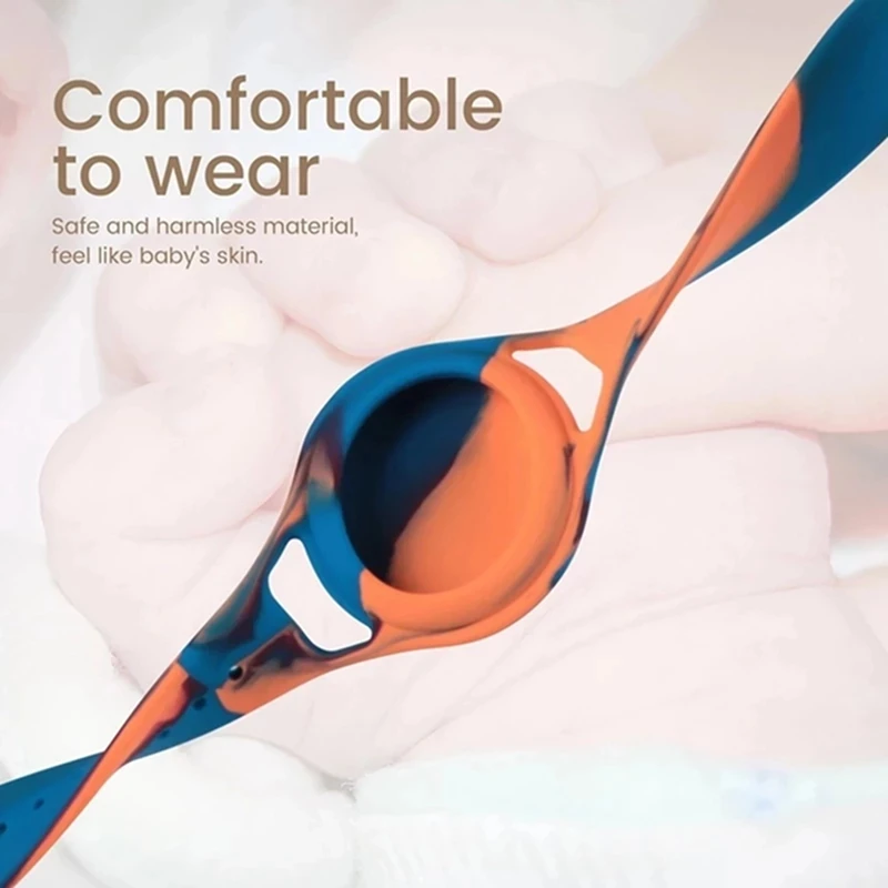 Чехол для Apple AirTag мягкий силиконовый ремешок защиты от потери браслета защитный