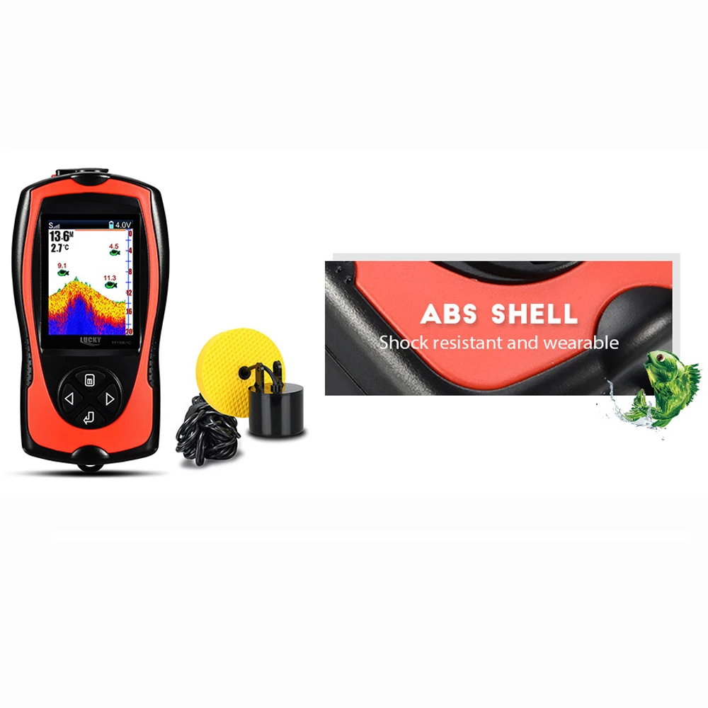 Echo Sounder for Fishing Fish Finder Deeper 100m Remote Sonar Sensor Fishfinder the Boat Dropshipping | Спорт и развлечения