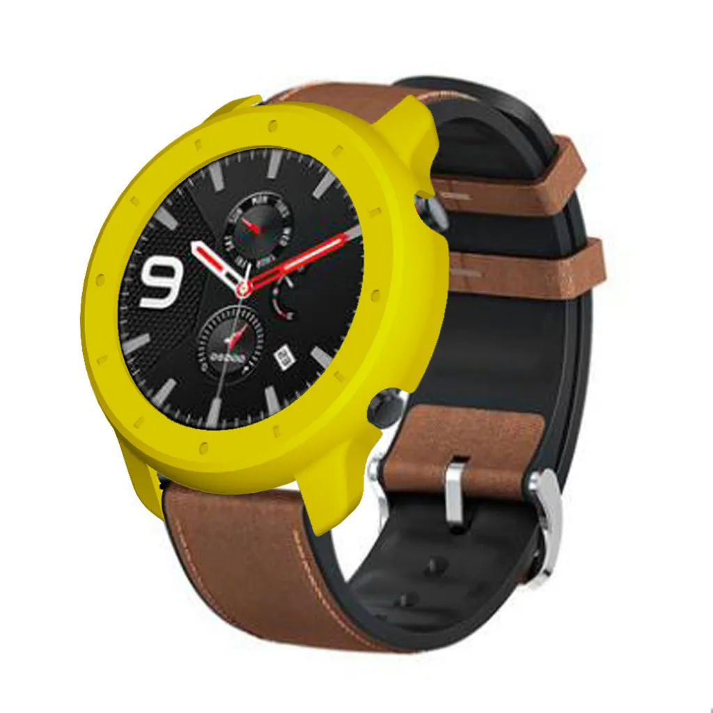 Жесткий защитный чехол из поликарбоната для Xiaomi Huami Amazfit GTR 47 мм, умные часы, цветная рамка из поликарбоната, полное покрытие, запасная защитная оболочка