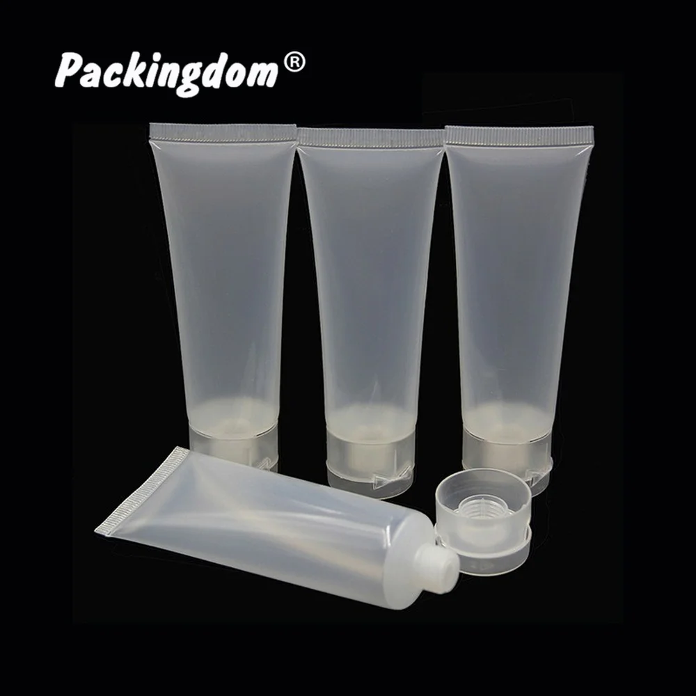 Пустая пластиковая трубка с прозрачной крышкой 20 шт. дорожные Бутылочки для