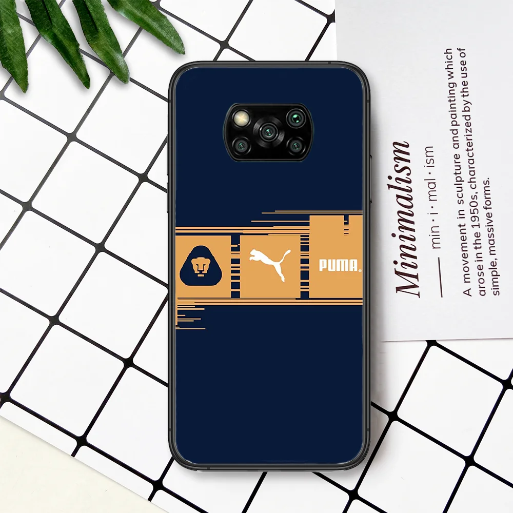 

Germany Luxury PUMA Phone Case For Xiaomi Mi Note 10 A3 9 MAX 3 A2 8 9 Lite Pro Ultra black Bumper Soft Coque Trend Hoesjes