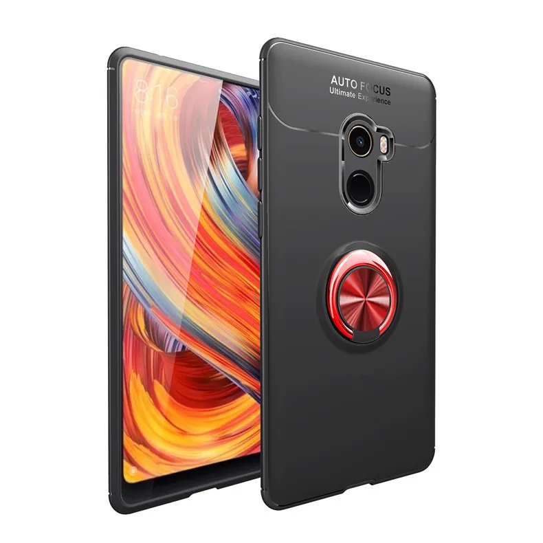 Для Xiaomi mi Mix 2 Чехол, Модный деловой чехол с кольцом на палец, чехол для телефона, задняя крышка для Xiaomi mi x2