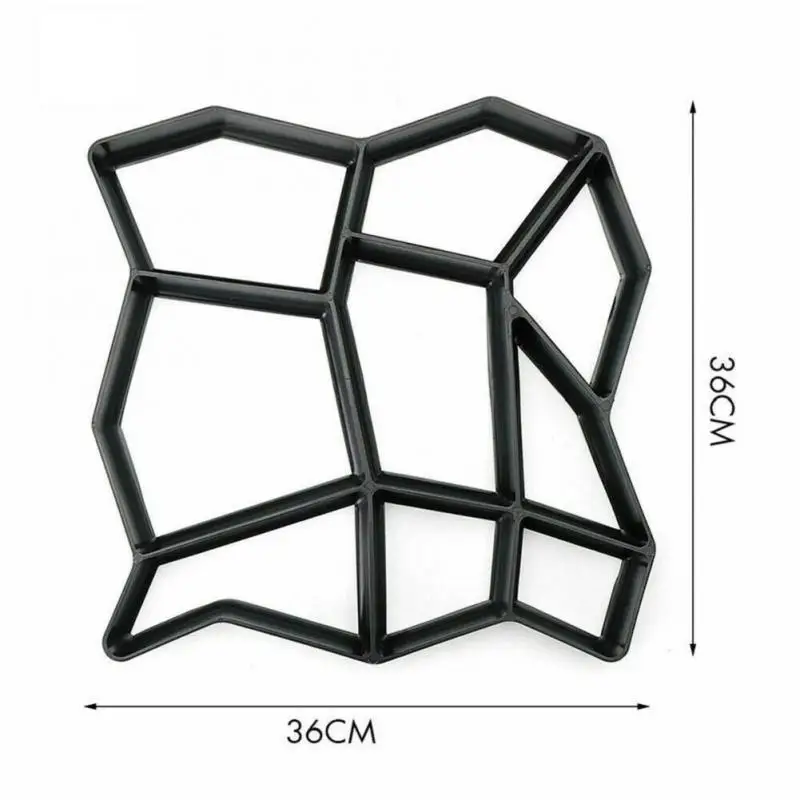 Garden Pavement Manually Paving Cement Brick Concrete Mold Molds DIY Plastic Path Maker Stone Road Decor | Дом и сад