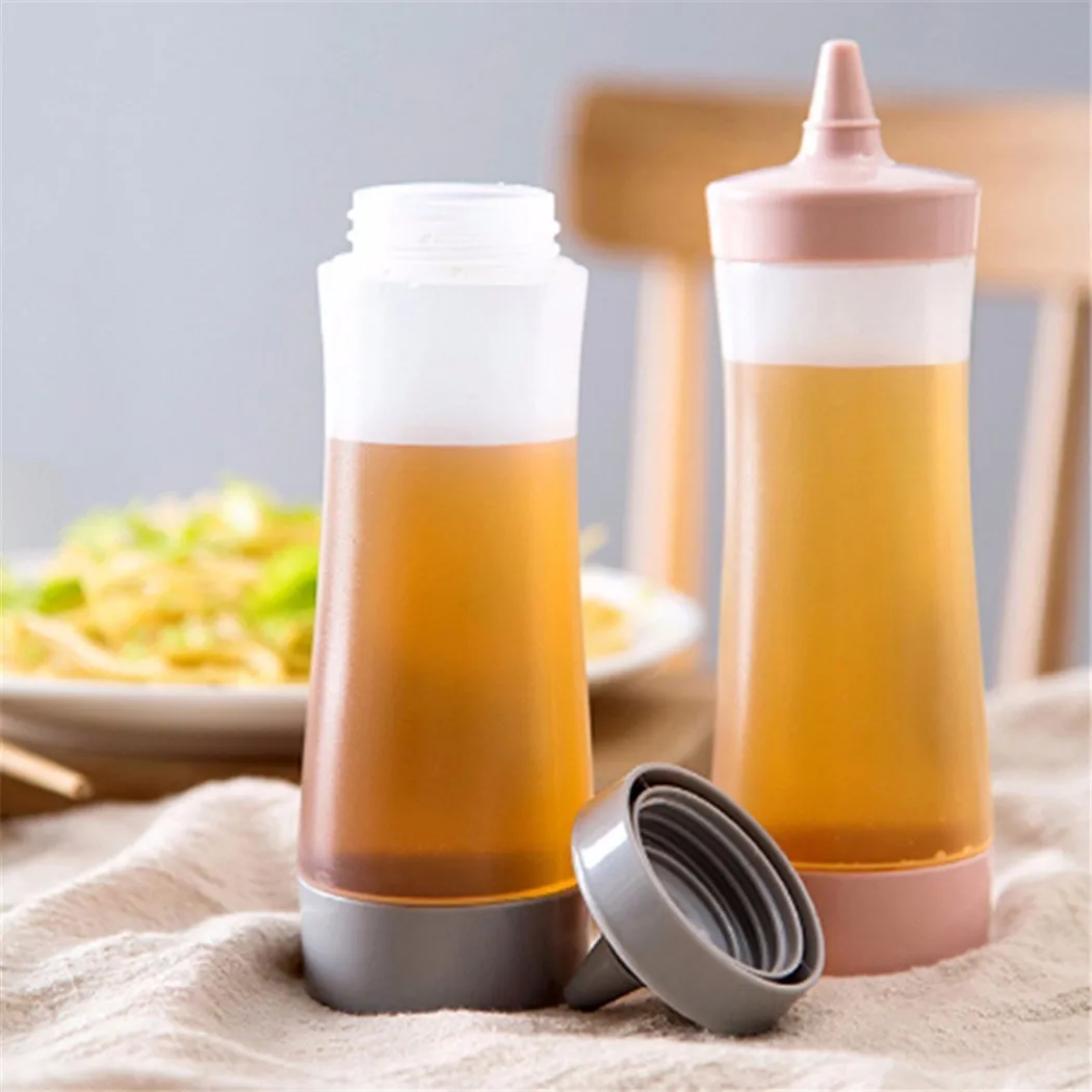 

Squeeze Bottle Condiment Diffuser Dispenser Mustard Ketchup Sauce Vinegar Liquid Olive Oil Bottles Kitchen Accessories