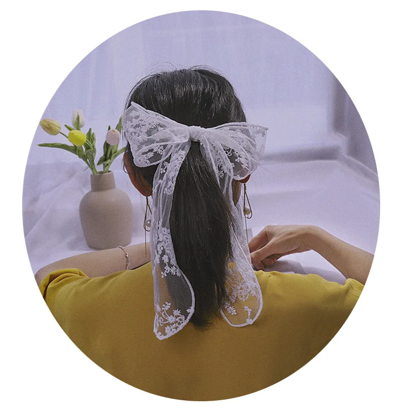 Женские заколки для волос с бантом и лентой цветочный головной убор в стиле бохо