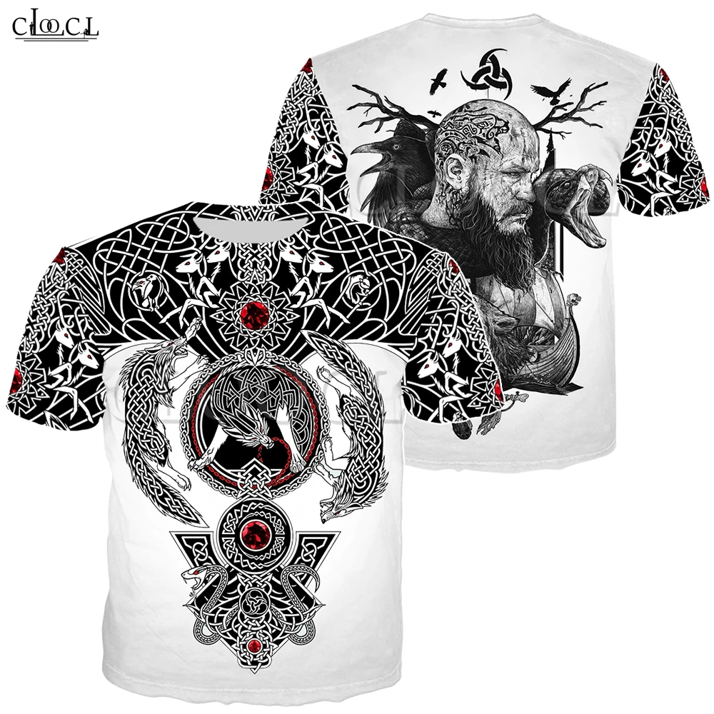T Shirt 6 Скандинавский Викинг, тату-арт, Череп, футболка для женщин и мужчин, пираты, 3D принт, футболки, викинги, король, короткий рукав, повседневные топы, Прямая поставка - Цвет: T Shirt 6