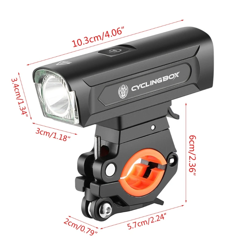 

1300Lumens Bicycle Headlight 4200mAh USB Rechargeable Bike Front Light Flashligh