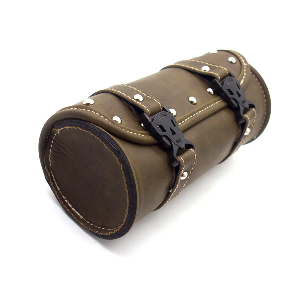 

Motorcycle Bag Front Rear Polyurethane Leather Tool Mounting Straps