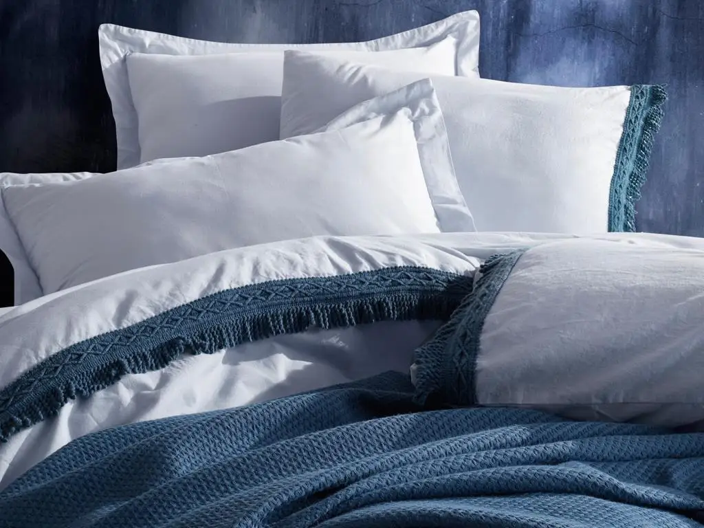 

Cottonbox Nature Double Personality Pikeli Duvet cover set Indigo