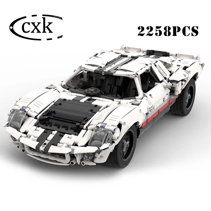 Высокотехнологичный супер гоночный автомобиль кирпичи MOC 33807 GT40 MK I 1967 Скорость