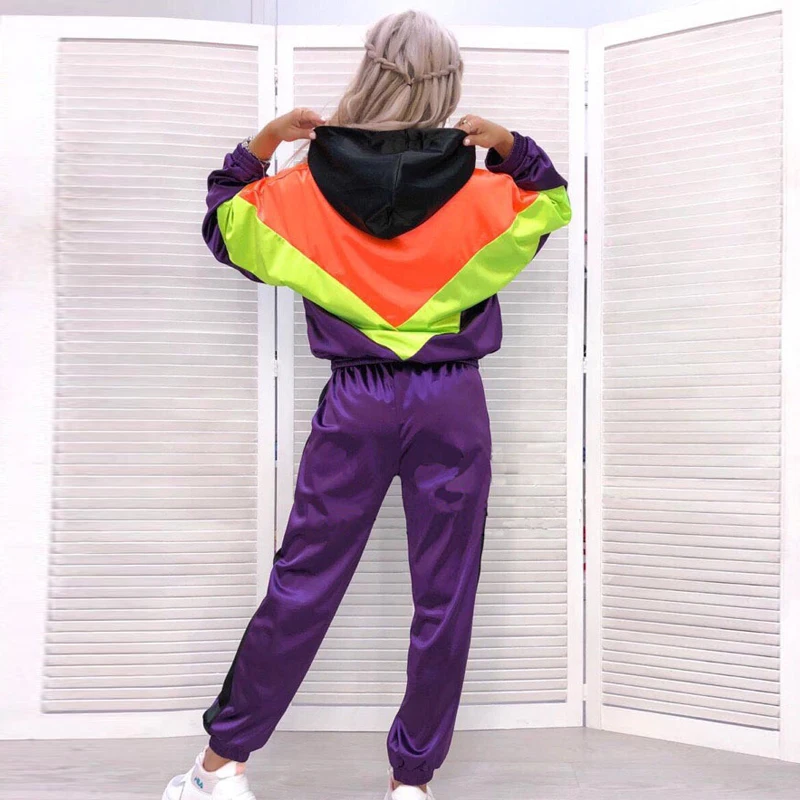 Two Piece Set Top And Pants Women Tracksuit Chandal Mujer Runway 2pac Outfit Festival Sweatsuit Clothing Plus Size Femme |