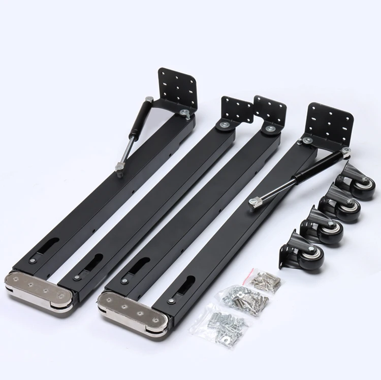 

DIY Folded Table Mechanism Kit Hidden Book Table Hardware Set Gas spring Furniture Hinges