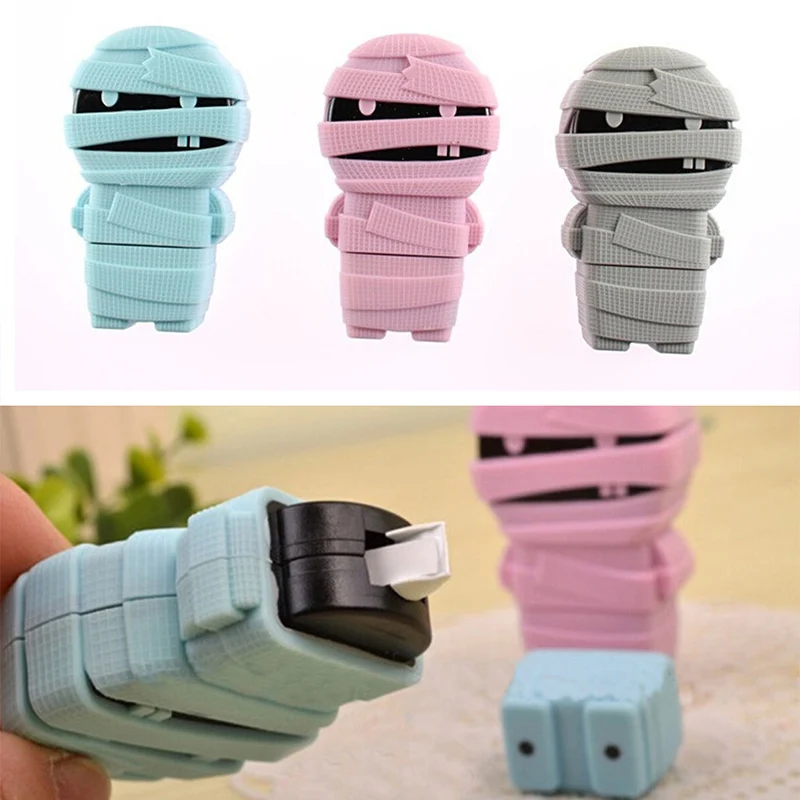 

1PC Random Mummy Shape Small Correction Tape Style Correction Tape White Out Study Office