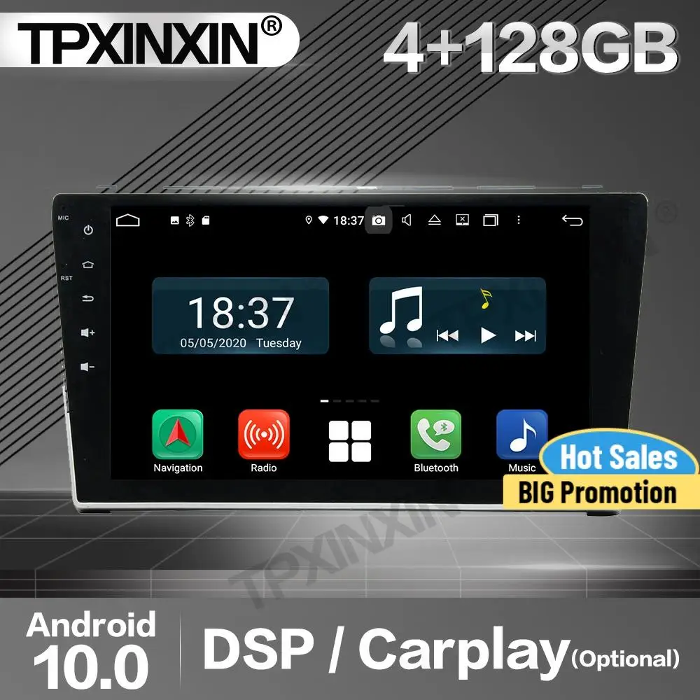 

128G Carplay Car Radio 2 Din Stereo Receiver Android 10 For Honda CRV 2009 GPS Player Audio Recorder Head Unit
