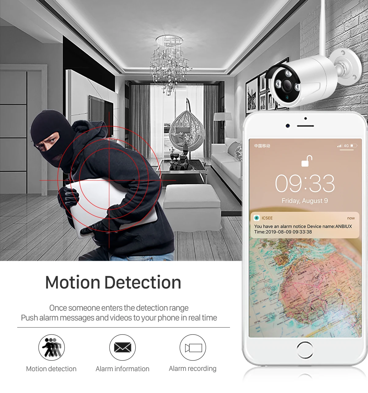 BESDER 1080P FHD 2.0MP Беспроводной IP Камера на открытом воздухе TF слот для карт памяти видеокамера охранной системы IP камера, Wi-Fi, Ночное видение камера onvif CCTV P2P