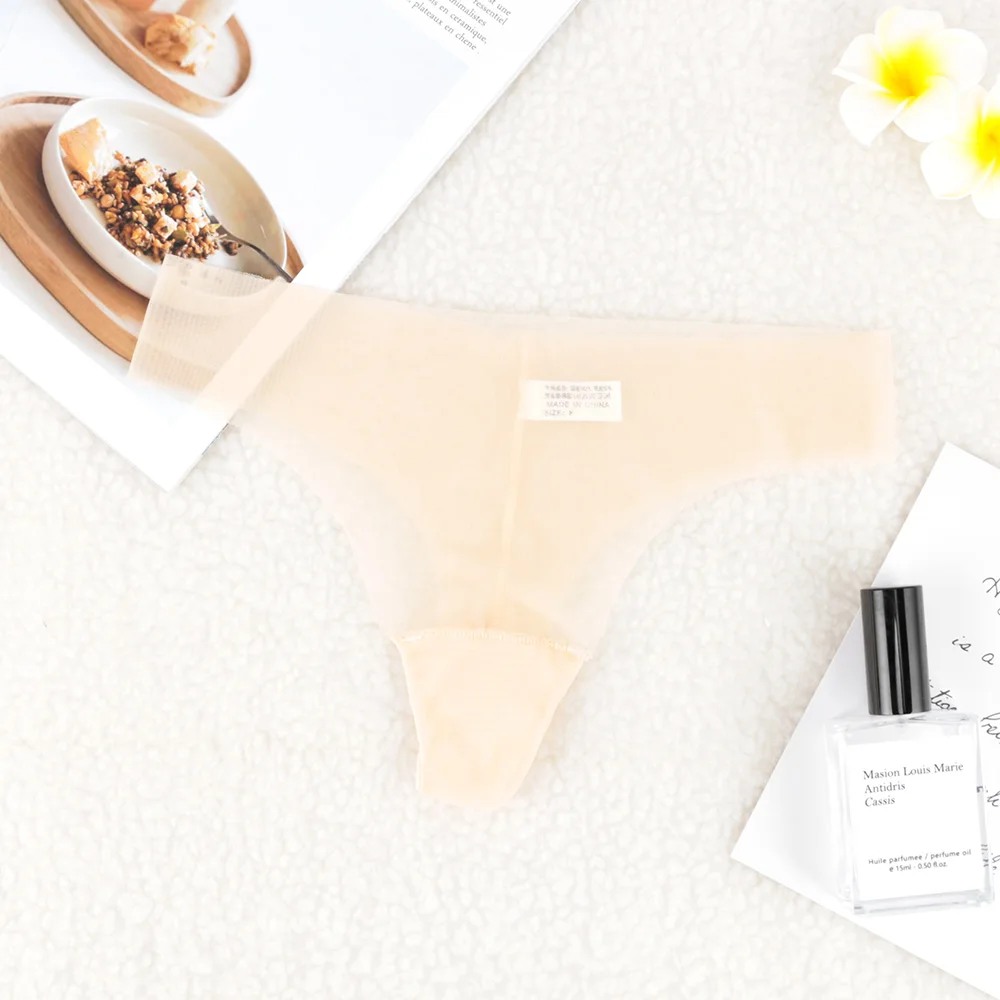 Полностью прозрачные трусики женские сексуальные бесшовные Женские однотонные