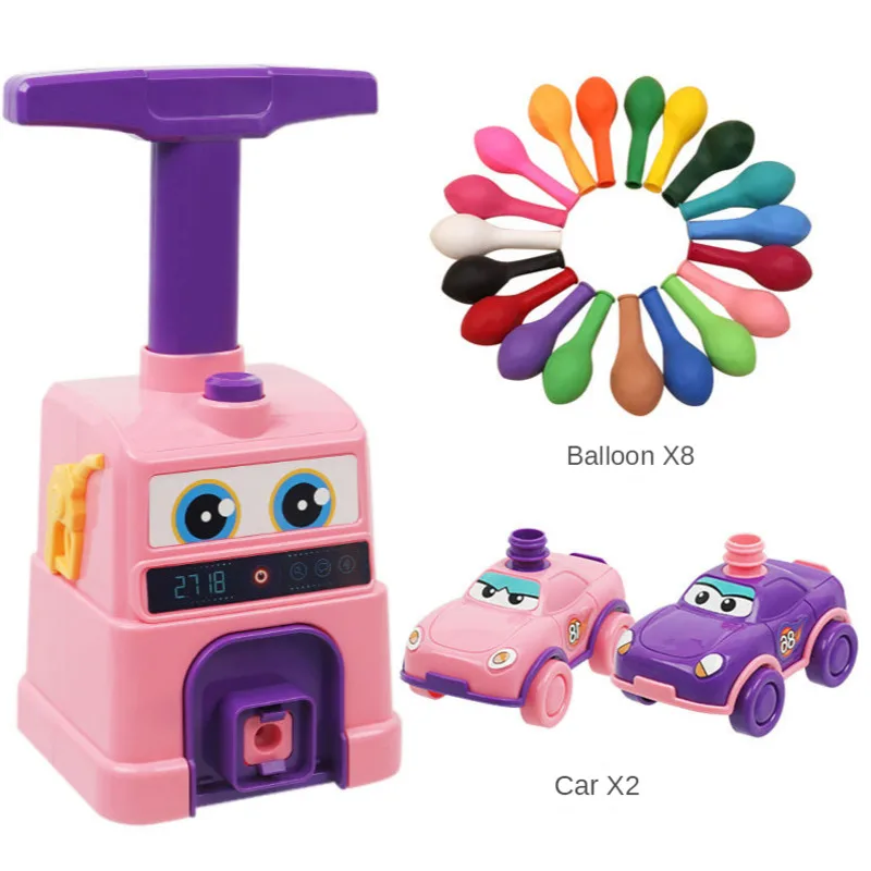 

Power Balloon Car Air Inertial Stem Science Experiment Toy Children educational Toy Inertial Inflate balloons Power Ball Car