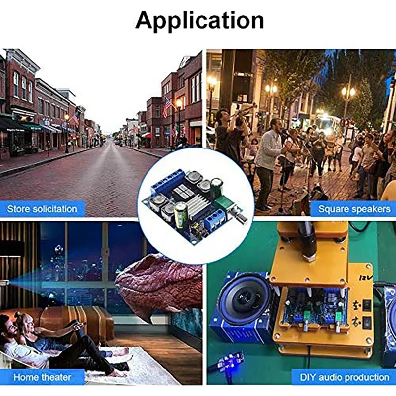 

2Pcs Digital Amplifier Board,TPA3116D2 Audio Power Amplifier Dual Channel 2X50W for Car Vehicle Computer DIY Speaker