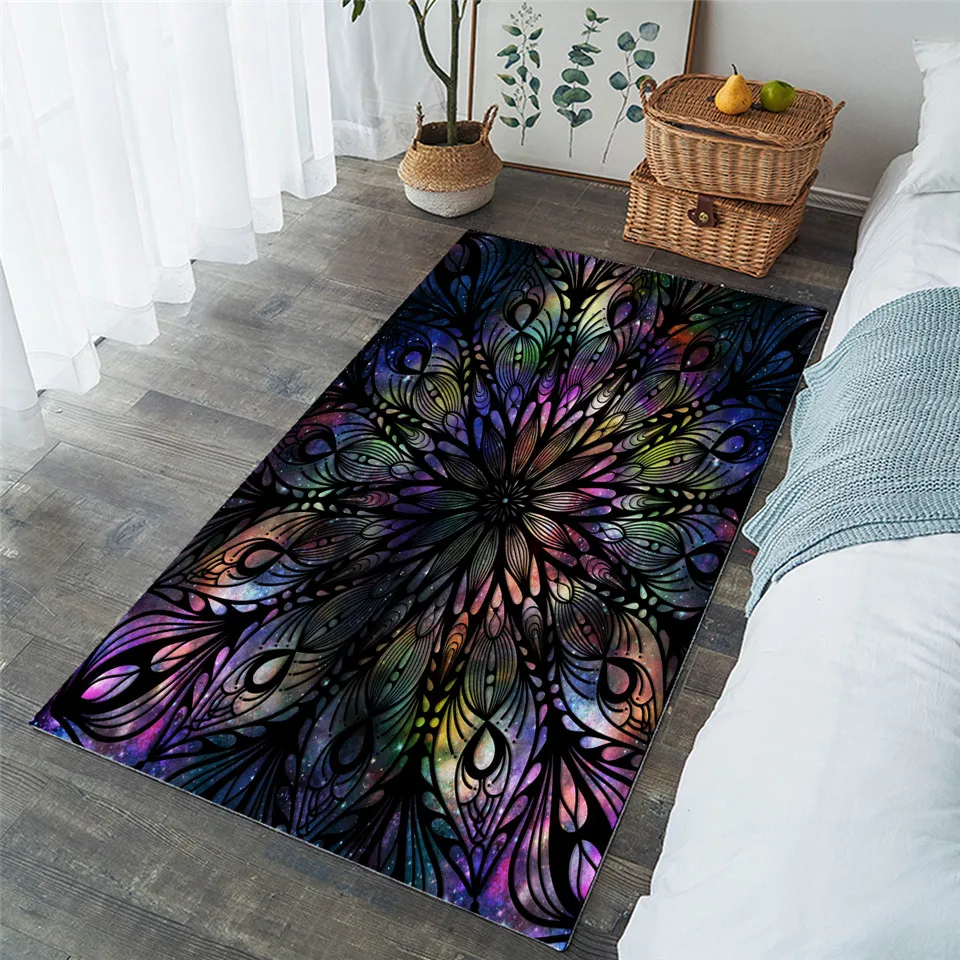 Постельные принадлежности мандала большие ковры для гостиной цветочный узор