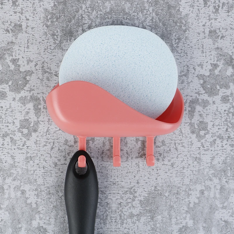 

Soap Holder With Hook Creative Cloud Sink Sponge Drain Box Suction Cup Soap Storage Drying Rack Cleaning Case Bathroom Supplies