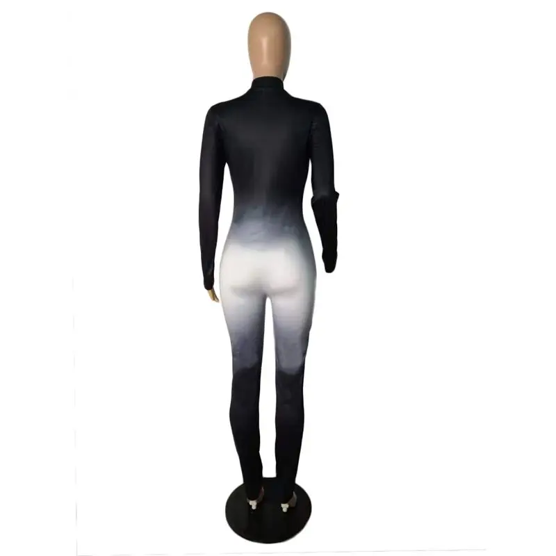 

Spring Summer Jumpsuit Women Sexy Gradient Bodycon One Piece Club Outfit Lounge Wear Streetwear Y2K Clothing Wholesale items