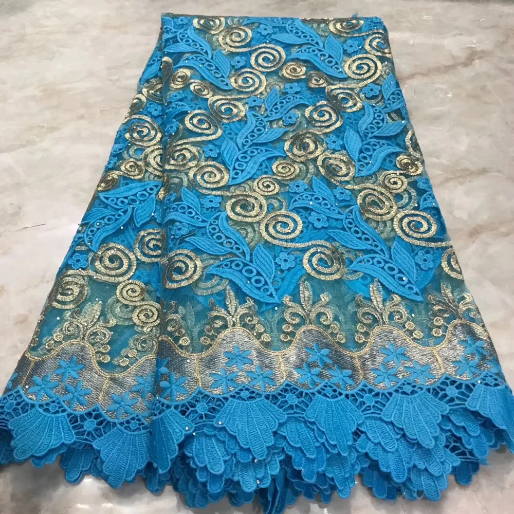 

Latest Nigerian tulle Laces Fabric African Wedding Lace Fabric Bridal High Quality French Guipure Lace embroidery For Party