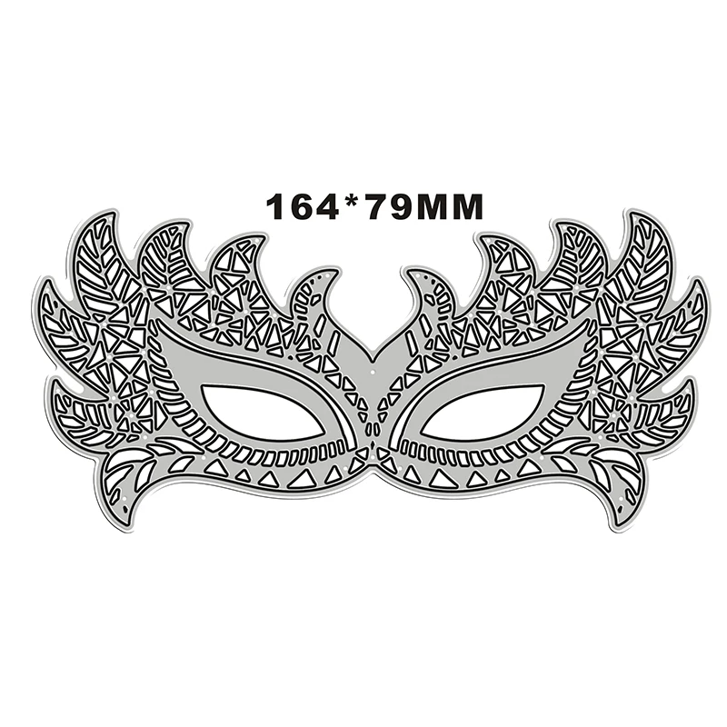 

New 2021 Leafy Mask Dance Masquerade Metal Cutting Dies for DIY Scrapbooking and Card Making Decorative Embossing Craft No Stamp