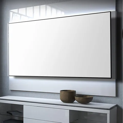 Акустически прозрачный экран проектора F2BCA, акустически насыщенный Белый тканый экран для проектора со звуком HDTV 160 дюйма 16:9 с бесплатной фиксированной рамкой