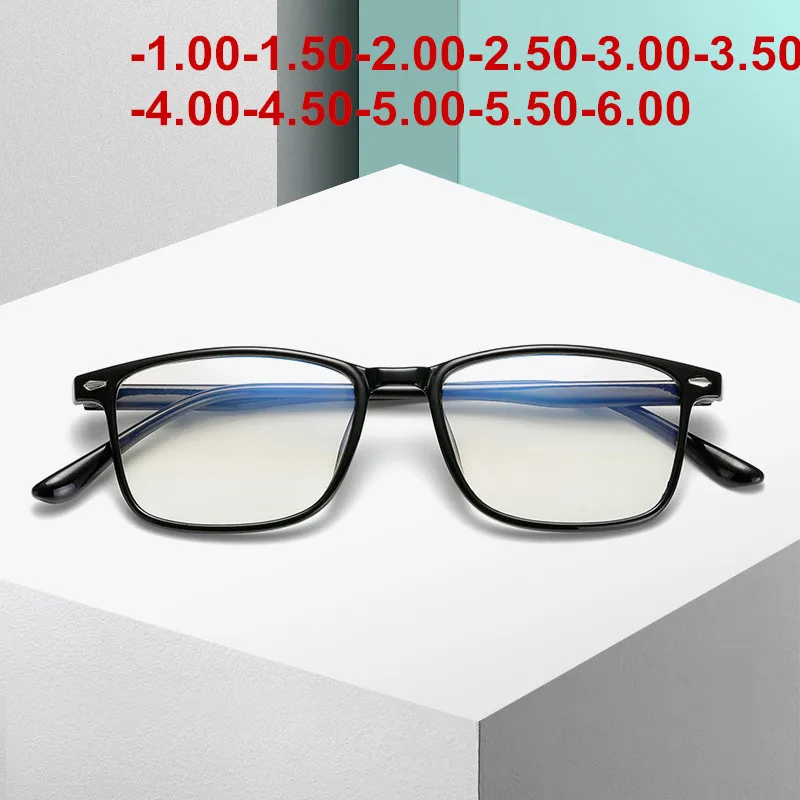 

Anti-Blue Light Myopia Glasses Men Prescription Glasses Women Optical Myopic Eyeglasses -1.00-1.50-2.00-2.50-3.00-3.50-4.00