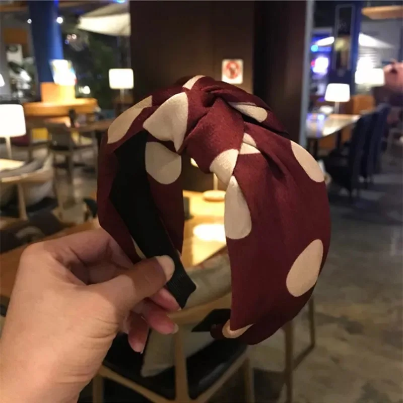 Модные аксессуары для волос из бутика Женская яркая лента с узлами и широкими