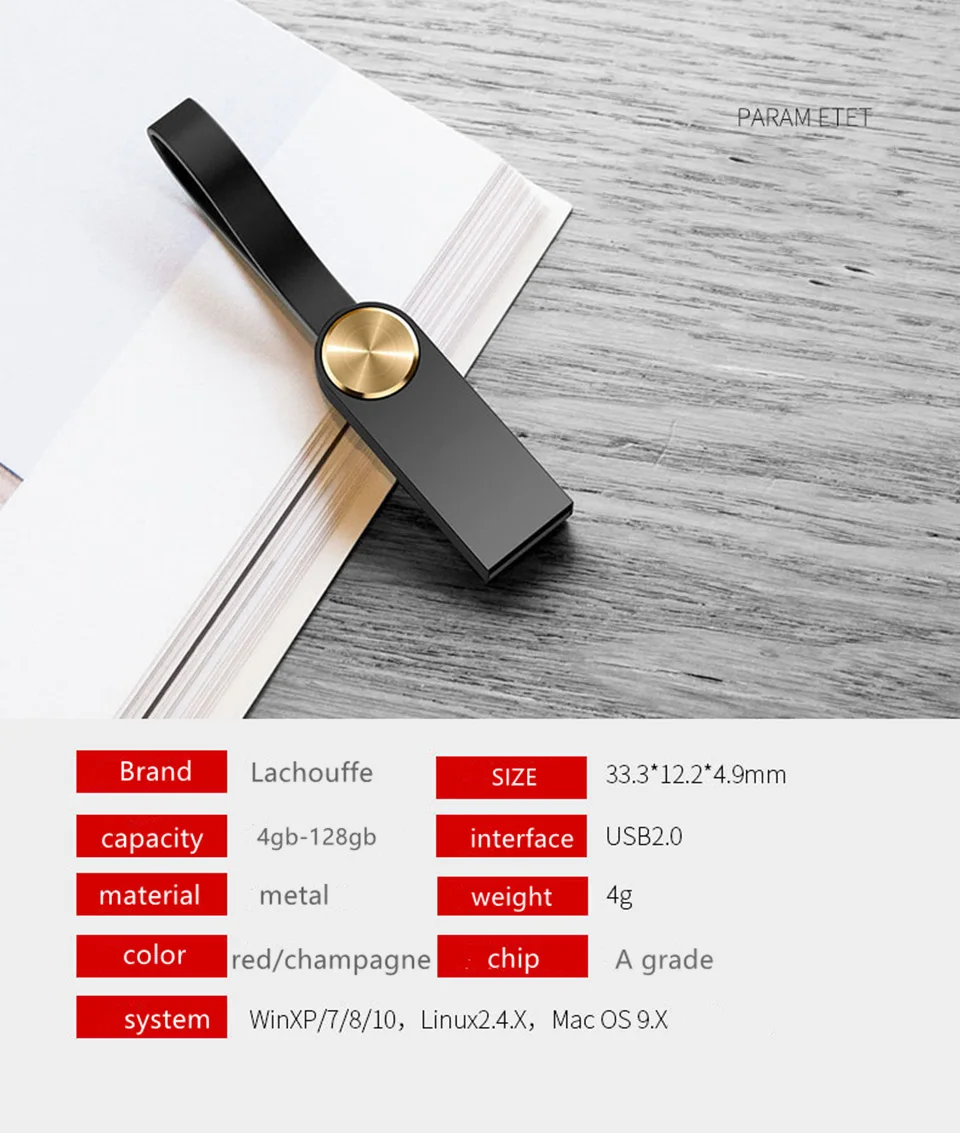 Высококачественная металлическая usb-флешка 2,0, 4 Гб, 32 ГБ, usb флеш-накопитель, 8 ГБ, 16 ГБ, флешка, 128 ГБ, 64 ГБ, usb флешка на ключ, u-диск