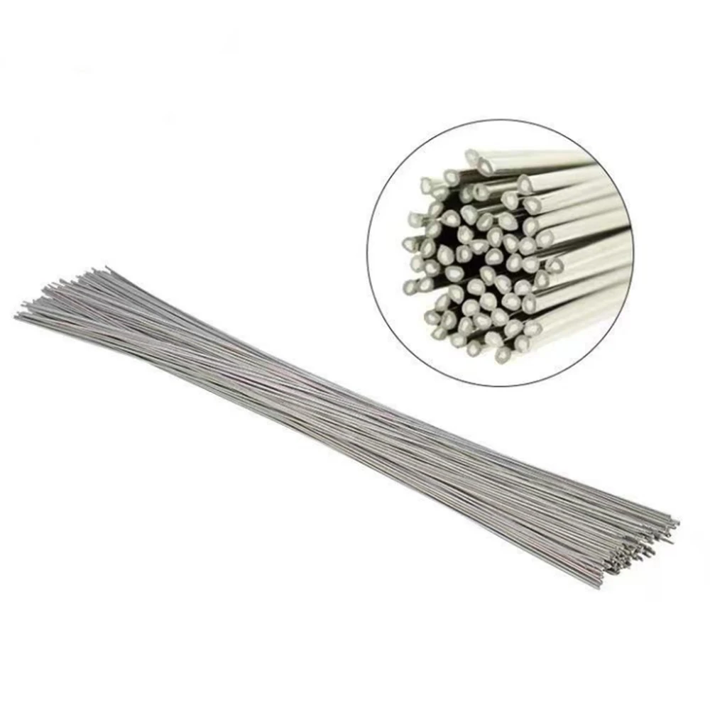 

10pcs/lot Low Temperature Easy Melt Aluminum Welding Rods Weld Bars Cored Wire 1.6mm 2mm 2.4mm Rod Solder for Soldering Aluminum