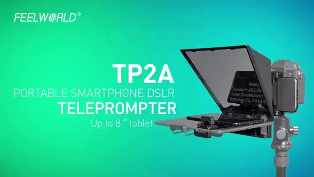 

Feelworld Mini Teleprompter Portable Inscriber Mobile Artifact Video With Remote Control for Phone and DSLR Prompter