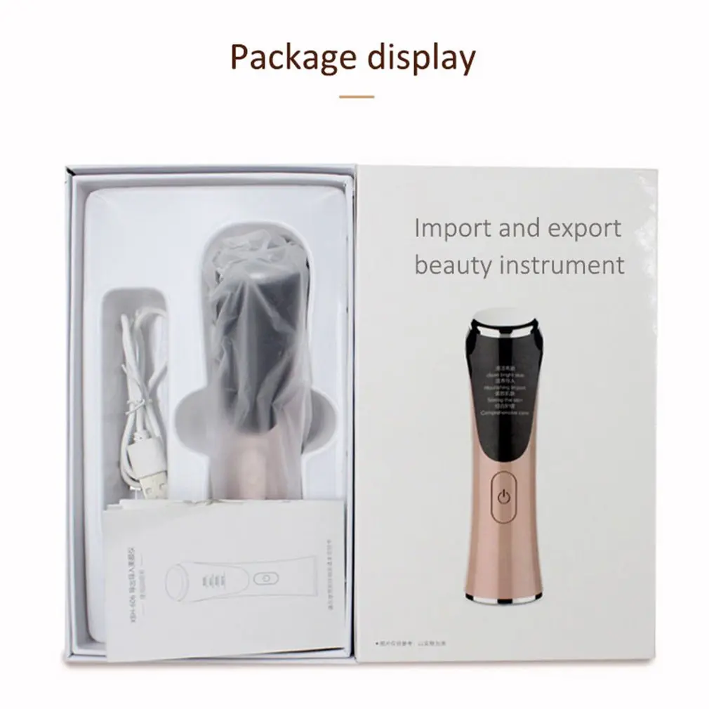 

USB Anion Skin Cleansing Vibration Hot Pack Introducer Instrument Ultrasonic Face Lifting Electronic Beauty Instrument