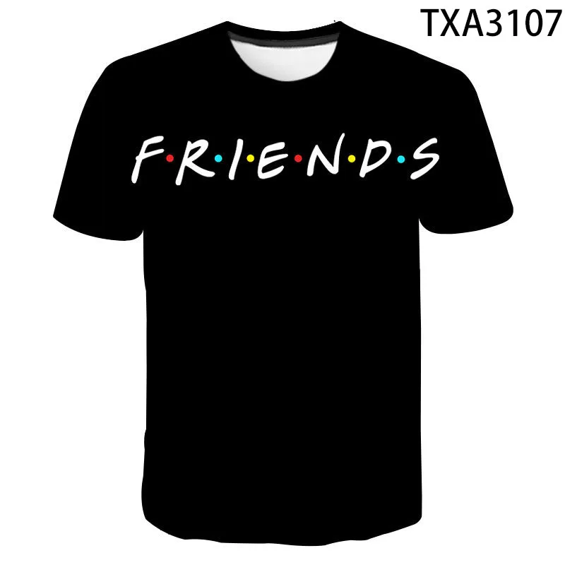 

2021 Summer Friends Tv Show 3D T Shirts Boy Girl Kids Fashion Streetwear Men Women Friends Printed T-shirt Casual Tops