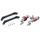 2 шт. приводной вал 105-157 мм для 110 Axial SCX10 II III AXI03007 Traxxas Trx4 и 1 набор металлических передних и задних портальных осей